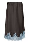 Neo Noir - Nederdel - Naira Lace Skirt - Dark brown