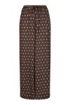 Neo Noir - Bukser - Sebba Big Dot Pants - Dark brown