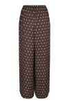 Neo Noir - Bukser - Sebba Big Dot Pants - Dark brown