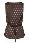 Neo Noir - Top - Nassa Big Dot Top - Dark brown