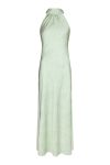 Neo Noir - Kjole - Fiona Pattern Satin Dress - Light Green