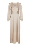 Neo Noir - Kjole - Bretti Heavy Sateen Dress - Champagne (Levering slut marts)
