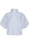 Neo Noir - Top - Parisa Stripe Blouse - Light Blue 