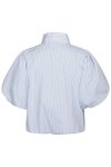 Neo Noir - Top - Parisa Stripe Blouse - Light Blue 