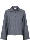 Neo Noir - Skjorte - Jaylin Stripe Shirt - Dark Navy