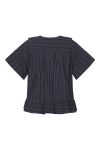Sisters Point - Bluse - Veima-SS - Navy Pinstripe 