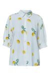 Sisters Point - Skjorte - Isola-SS4 - White/Lemon