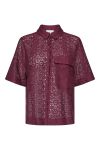 Sisters Point - Skjorte - Elsia-SH.SS - D. Bordeaux