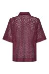 Sisters Point - Skjorte - Elsia-SH.SS - D. Bordeaux