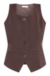 Sisters Point - Vest - Gema-Ve1 D. - Chocolate