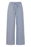 Ichi - Bukser - IA Foxa Striped Beach PT - Della Robbia Blue Stripe