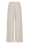 Ichi - Bukser - Foxa Striped Beach PT - Placid Blue Stripe (Levering midt april)