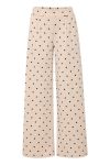 Ichi - Bukser - Kate Dot Wide Long Pant - Kate Dot Print