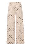 Ichi - Bukser - Kate Dot Wide Long Pant - Kate Dot Print