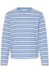 Ichi - Bluse - Mira Loose - Blue Multi Stripe