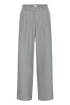 Ichi - Bukser - Fava Wide - Grey Melange