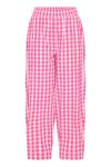 Ichi - Bukser - Felica PA - Very Berry/Pink Check (Levering midt april)