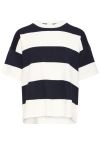 Ichi - T-shirt - Luls Loose SS - Wide Total Ec White Stripe