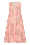 Ichi - Kjole - Foxa SL DR Striped - Azalea Stripe (Levering midt april)