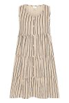 Ichi - Kjole - Foxa SL DR Striped - Meteorite Stripe (Levering midt april)