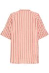Ichi - Skjorte - Foxa 2/4 SH Striped - Azalea Stripe (Levering midt april)