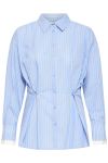 Ichi - Skjorte - Flinna SH - Classic Blue Stripe