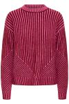 Ichi - Strik - Kamara LS Stripe - Rhododendron Pink Stripe