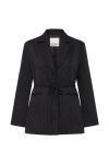 Ichi - Blazer - IH Ilyana BL - Black/Birch Pinstripe