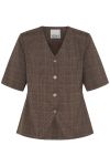 Ichi - Blazer - Nilla SS BL - Bracken/Toasted Coconut