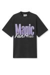 Mads Nørgaard - T-shirt - Cotton Jersey Dassel Tee - Black/purple 