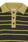 Ichi - Strik - IH Sage LS - Rosin w. Leek Green Stripes  