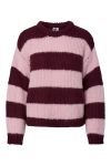 Pieces - Strik - Dorthea LS Chunky Knit - Winetasting Roseate Spoonbill (Levering midt juli)
