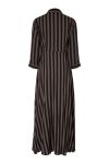 YAS - Kjole - Savanna Long Shirt Dress - Chocolate Brown - Black (Levering midt juli)