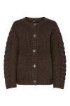 Pieces - Cardigan - Jacinthe LS O-Neck Knit Cardigan - Morel