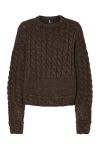 Pieces - Strik - Jacinthe LS O-Neck Knit - Morel