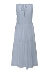 JDY - Kjole - Mio S/L Mididress - Cashmere Blue/White/Toasted Coconut (Levering midt maj)
