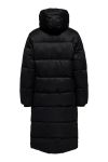 JDY - Jakke - Maja Long Padded Jacket - Black DTM (Levering midt august)