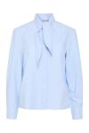 Y.A.S - Skjorte - Yas Oxa Ls Tie Neck Shirt S. - Clear Sky