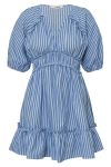 A-View - Kjole - Safia Dress - Blue/White Stripe