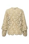 A-View - Skjorte - Alaia Lace Shirt - Sand