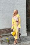 A-View - Skjorte - Carina Shirt - Yellow/Rose