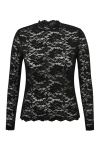 A-View - Bluse - Flora Lace Blouse - Black