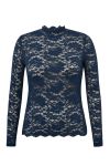 A-View - Bluse - Flora Lace Blouse - Navy