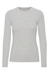 A-View - Bluse - Stabil Top l/s - Light Grey Melange