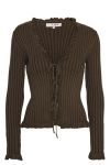 A-View - Cardigan - Fabian Tie Cardigan - Brown