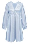 A-View - Kjole - Enitta Short LS Dress - Light Blue