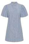 A-View - Kjole - Lona Stripe Dress - Blue