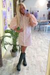 A-View - Kjole - Vilo Dress - Pink/White