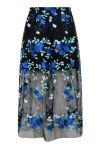 A-View - Nederdel - Fuschia Skirt - Black/Blue