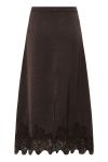 A-View - Nederdel - Sinda Lace Skirt - Dark Brown